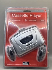 NEW Portable Cassette Player Durabrand Model 820M w/Headphones. Sealed Packaging