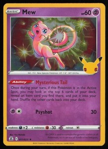 Mew 011/025 Celebrations Holo Rare