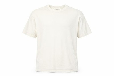 Another Reason Herren T-Shirt Gr. M Elfenbein Grafikdruck Rundhals Kurzarm