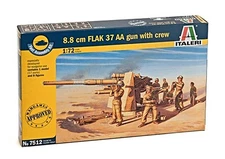 Italeri 1:72-8.8Cm Flak 37 (Fast Assembly Kits x 2)