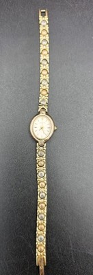 Vintage Elgin Women's Watch Gold & Silver Tone Oval New Battery