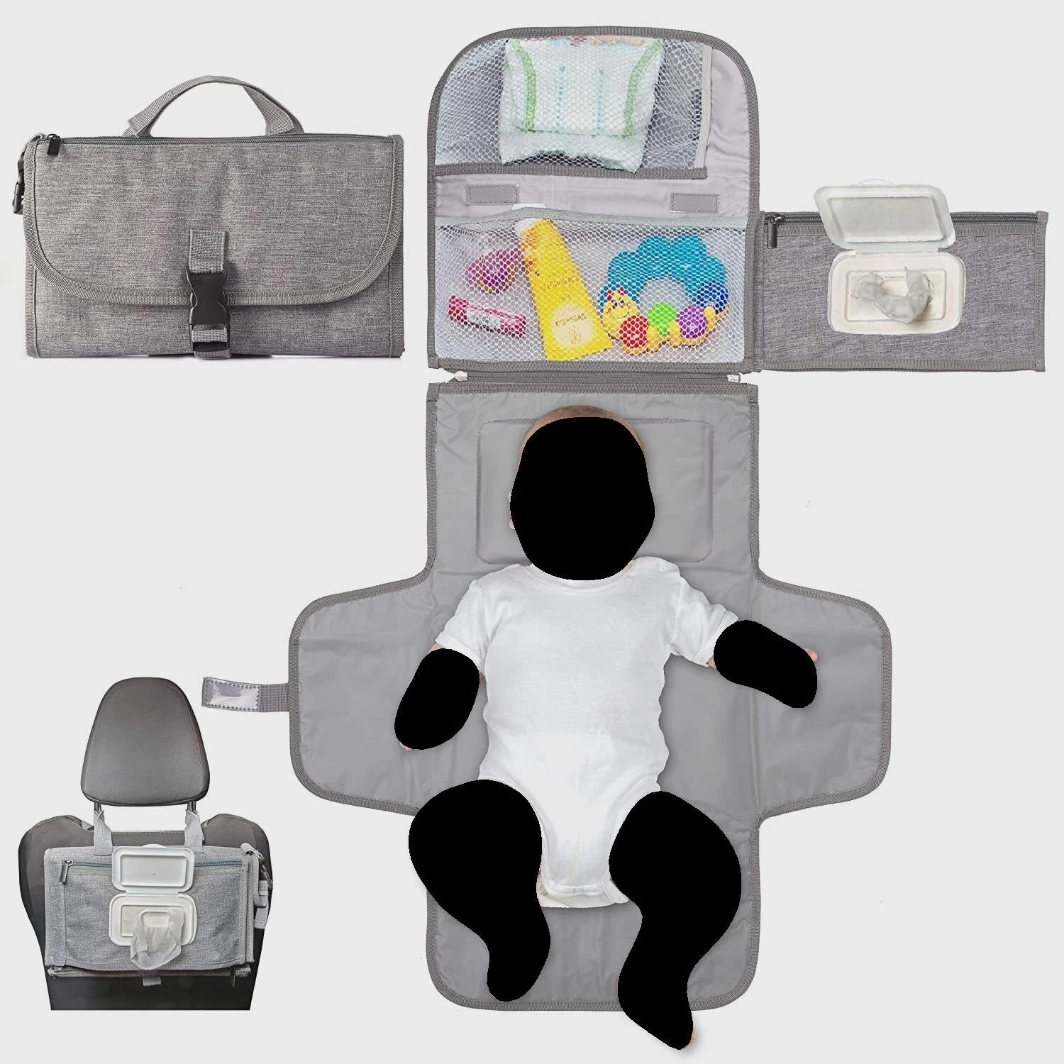 Portable Diaper Changing Pad, Portable Changing pad for Newborn Girl & boy
Opens in a new window or 