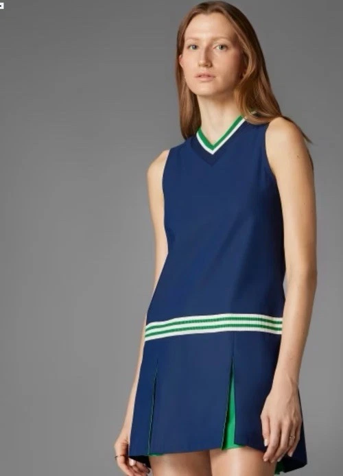 Adidas Originals Pro Tennis Dress Shorts Golf Outfit Women’s Sz S Blue And Green - Image 2 of 4