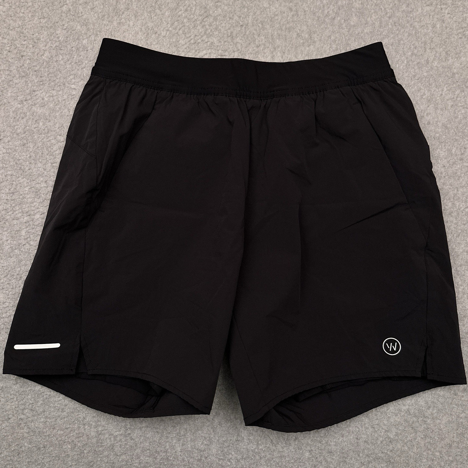 WHOOP Any-Wear 4.0 Shorts Mens Medium Black Lined Running 6" Drawstring Stretch