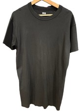 UNIQLO U Black Crew Neck T-Shirt Dress S Short Sleeve