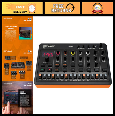 Ultra-Portable Rhythm & Bass Beat Machine | TR-REC Drum Sequencer | 6 Tracks, US