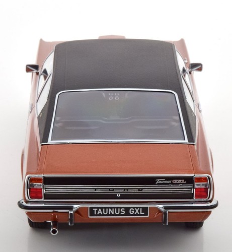 KK Scale 1:18 FORD TAUNUS GXL COUPE VINYL ROOF BROWN METALLIC & FLAT BLACK 1971 - Bild 5 von 6