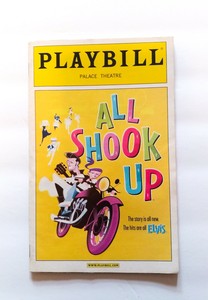 Playbill All Shook Up Cheyenne Jackson Curtis Holbrook Jenn Gambatese Ebay