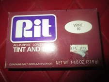 Vintage RIT Fabric TINT & DYE - 10 WINE