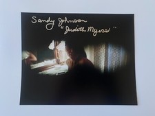 SANDY JOHNSON In Person Signed Autograph 20x25cm FRIDAY THE 13th