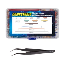 14 Vaules 840 Pcs 2-125Mm Solderless Flexible Breadboard Connecting Line Cables 