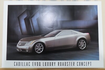 Factory GM original dealership Cadillac XLR Concept Car EVOQ poster