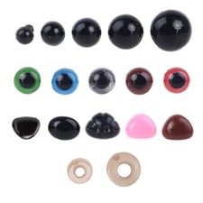 50pcs/set for Triangle Nose Round Safety Eyes with Washers for Bear Puppet Dolls