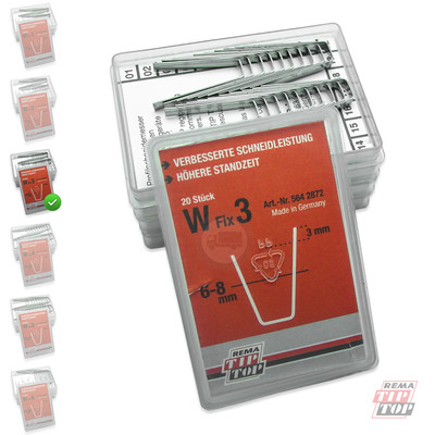 W-FIX 3 Profilschneidemesser 6-8 mm Rema Tip Top RUBBER CUT Rillcut W3 5642872
