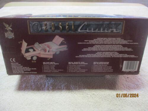 ROAD LEGENDS 1958 FORD EDSEL CITATION PINK 1:18 DIECAST NIB ORIGINAL CONVERTIBLE - Picture 3 of 3