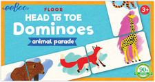: Animal Parade Head to Toe Dominoes, Develops Matching and Concentration Skills