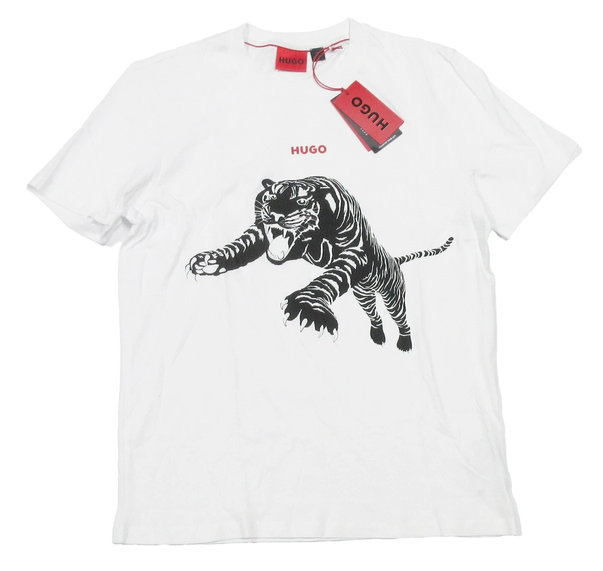 Hugo boss t shirt white and red 2025