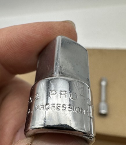 Challenger PROTO 1265 3" Socket Extension 3/8" Dr. + 5253 3/8 - 1/2” Adapter USA - Picture 9 of 12