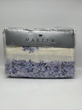 MARTEX Platinum Premium Full Size Sheet Set Delphin Purple 100 Cotton NIP
