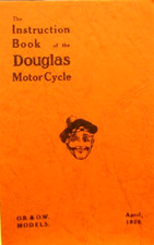 1925 Douglas Motorcycle  Instruction Book Of The  O.B. & O.W. Models & Side-cars