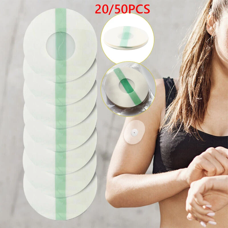 MARKENLOS 20/50stück Pflaster für Freestyle Libre 1/2/3 Wasserfest Sensor Fixierpflastern