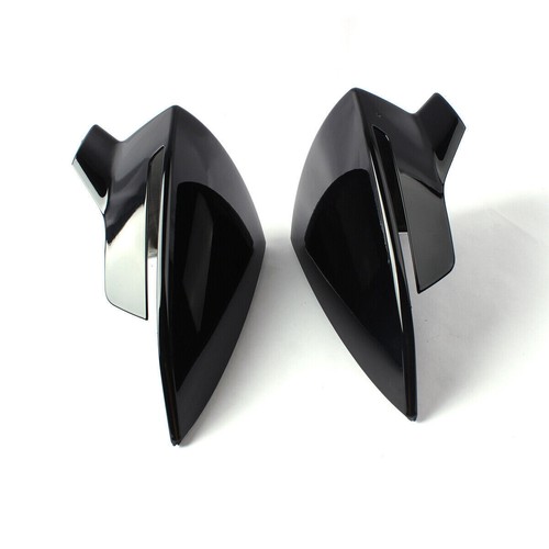 Tapa de cubierta de espejo lateral negro brillante lado derecho + izquierdo apta para Seat Leon MK3 2013-19 - Imagen 11 de 12