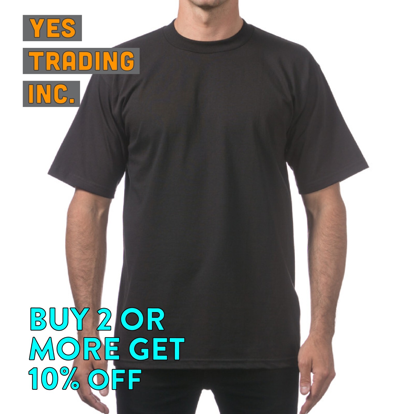 PROCLUB PRO CLUB MENS PLAIN T SHIRT HEAVYWEIGHT SHIRTS SHORT SLEEVE TEE BIG TALL - Picture 8 of 33