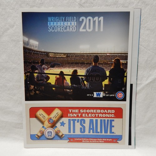 Chicago Cubs vs. Marlins Scorecard Programma 2011 (B)