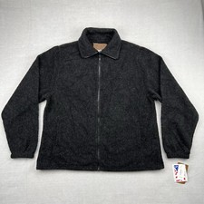 Bear Ridge Outfitters Jacket Women 2XL Black Zip Washable Wool Made in USA - NEW