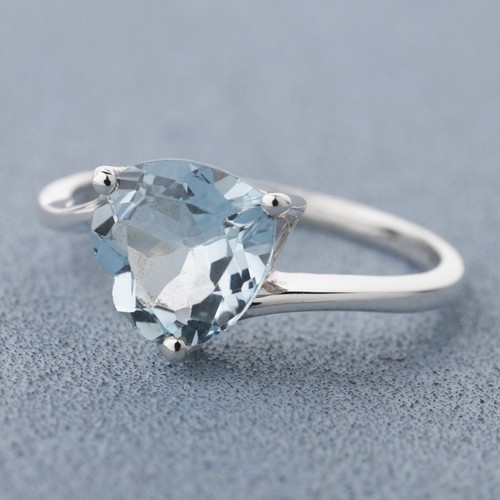 Sky Blue Topaz Ring, December Birthstone Jewelry, Ring for Women, Gift For Her