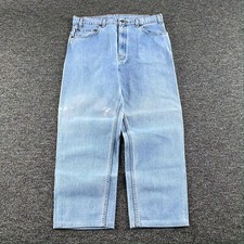 Vintage 90s Levi's 540 brown tab relaxed fit light wash jeans Tag 36 x 32