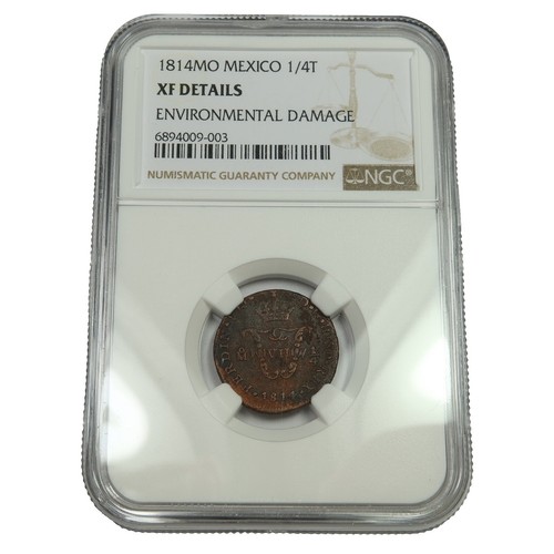 1843 mexico 1/4 real sl pi M1 | eBay