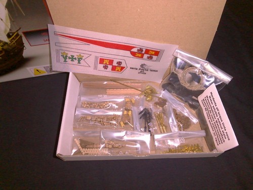 NEW Mantua Model Pinta Wood Ship Boat Scale:1/50 Inch: 22.44" Kit #775 - Afbeelding 8 van 12
