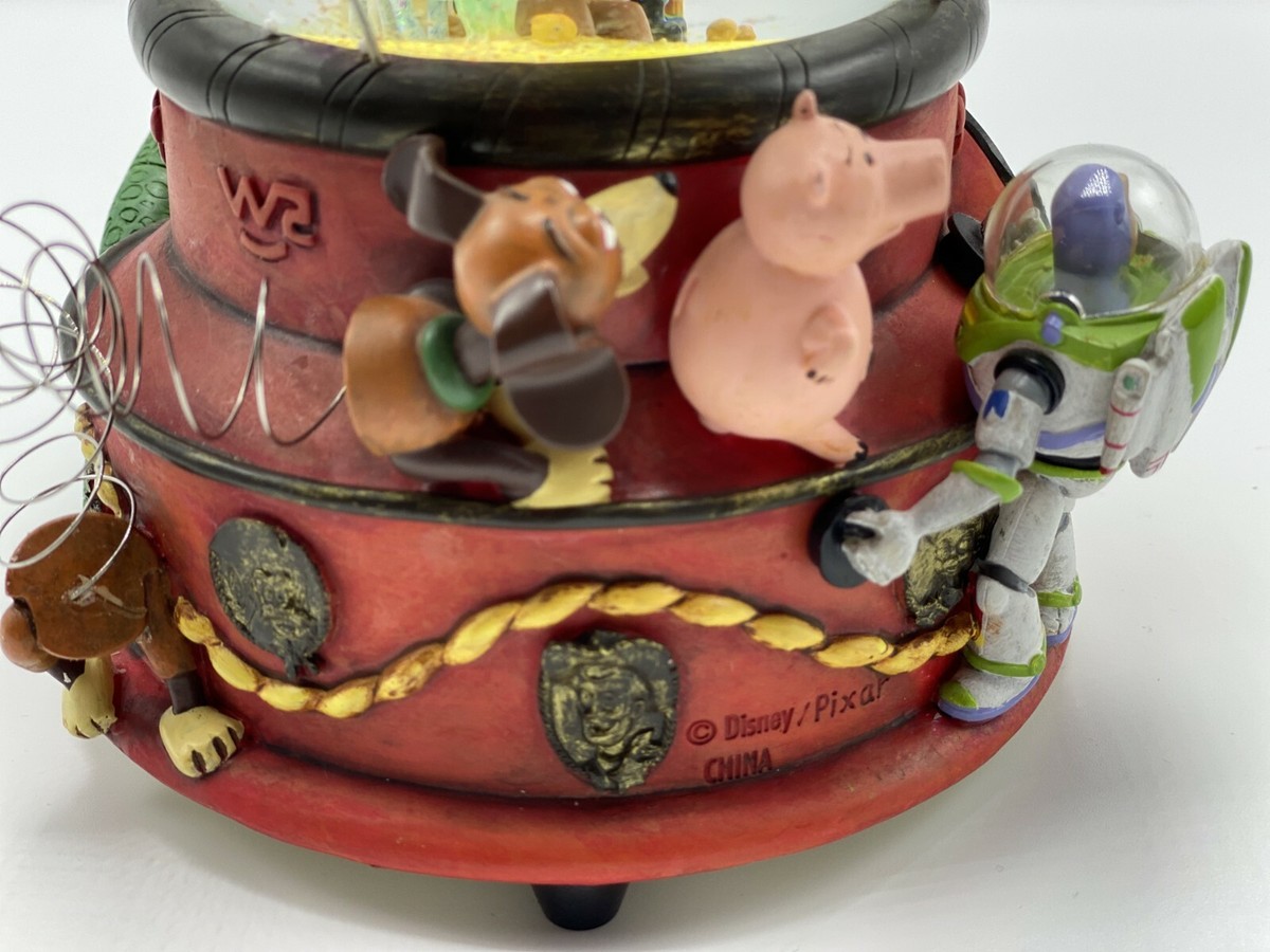 Disney Toy Story 2 Woody's Roundup Snow Globe Snow Dome Music Box