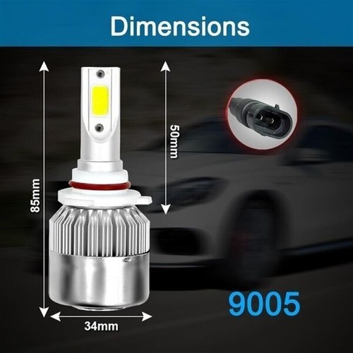 For Jeep Grand Cherokee 2005-2010 8000K LED Headlights + Fog Light Bulbs Combo - Picture 6 of 12
