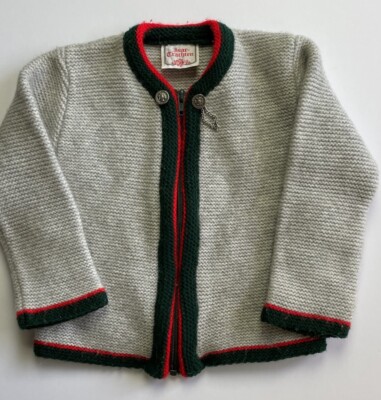 Vintage Isar Trachten German Austrian Traditional Sweater Child