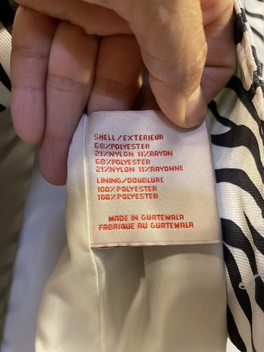 Via Spiga Zebra Belted Coat Size Small - Picture 6 of 10