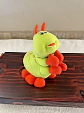 Disney Pixar A Bug's Life HEIMLICH Plush 6.5" Beanie Mattel 1998 Stuffed Toy