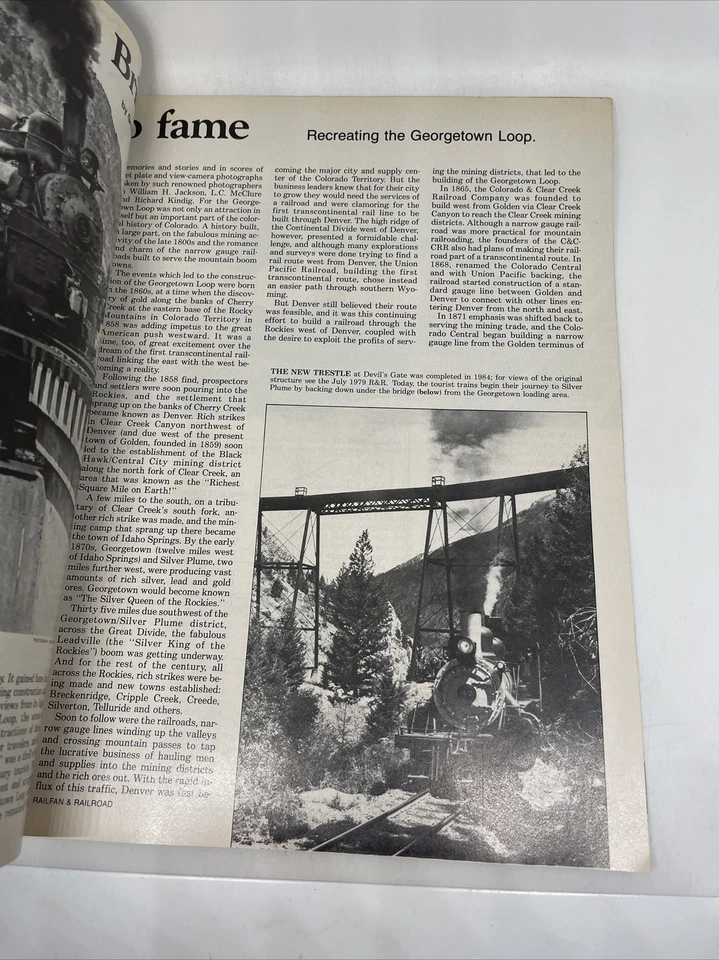 Railfan & Railroad July 1986 Issue Magazine - Image 4 of 4