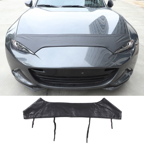 Black Engine Front Hood Cover Bra Protector Fit For 2016-2023 Mazda MX-5 - Picture 4 of 24