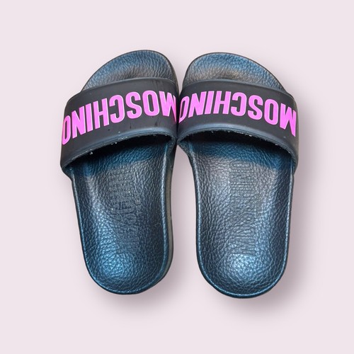 Moschino Toddler Girls Slides Size 11 - Picture 2 of 4