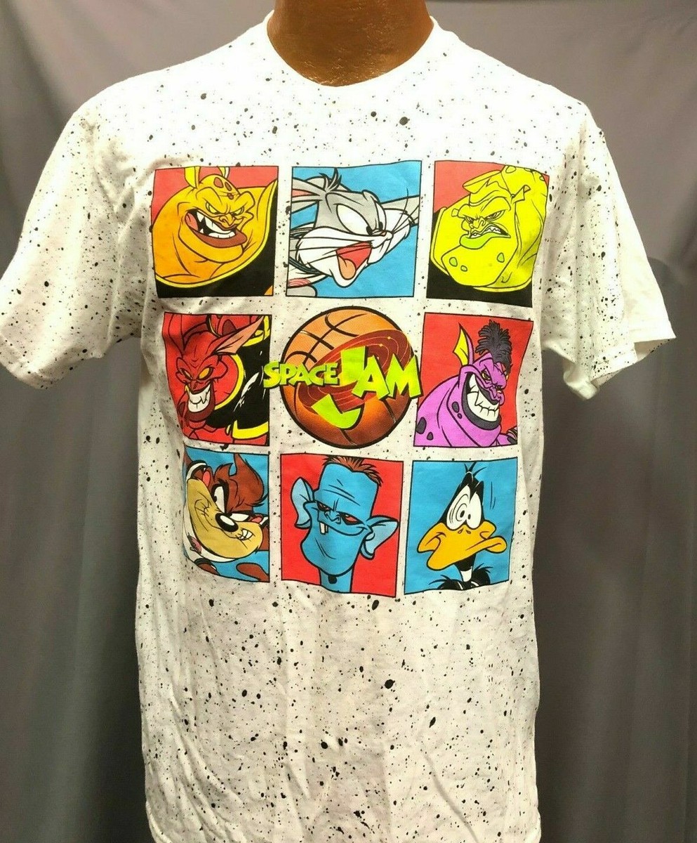 Space Jam Mens M Looney Tunes Monster Squad Vintage Bugs Graphic T