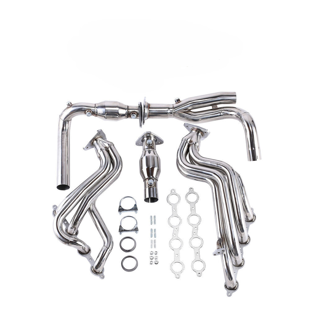 4.8L 5.3L SS Long Tube Exhaust Header Manifold Fit 9905 Silverado