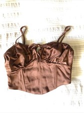 KENDALL KYLIE brown XS corset Top