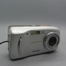Olympus FE-120 6.0 MP Compact Digital Camera Silver Tested