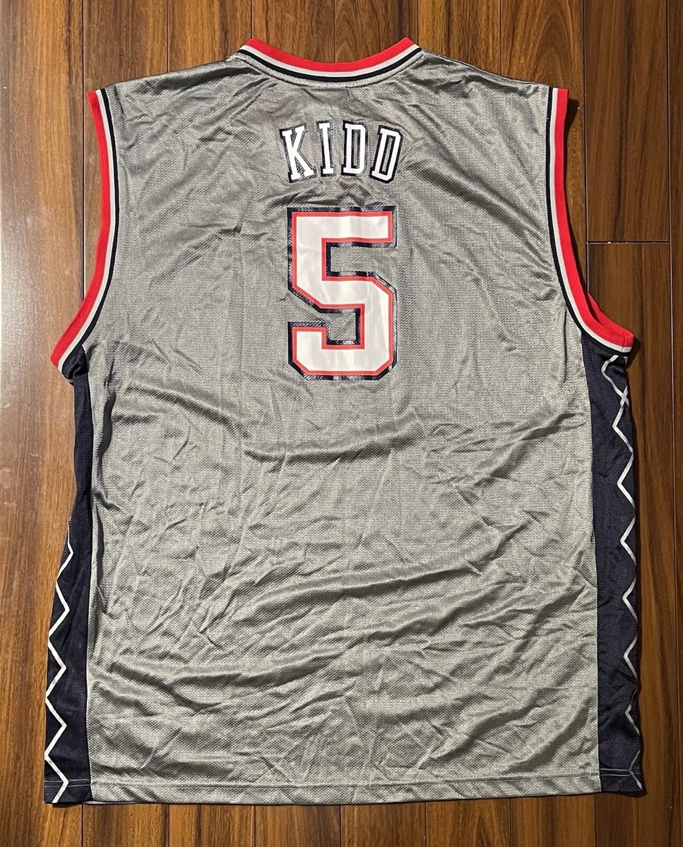 Reebok NBA New Jersey Nets 'Jason Kidd' #5 Jersey • Sz XXL