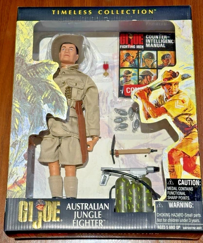 Hasbro GI Joe 12" Timeless Australian Jungle Fighter Foreign 2001 JC Penney New
