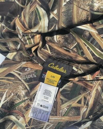 CABELA’S Jacket Men’s Size LG Reversible Hunting Mossy Oak “BLADES” Thinsulate - Picture 10 of 12