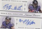 2015 Panini National Treasures Breshad Perriman Maxx Williams #RDS-PW