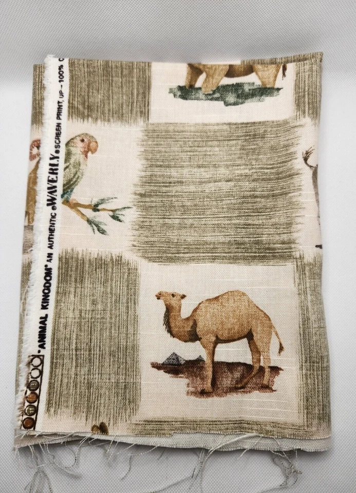 Waverly Animal Kingdom Fabric Remnant 55" x 22" - Image 2 of 4